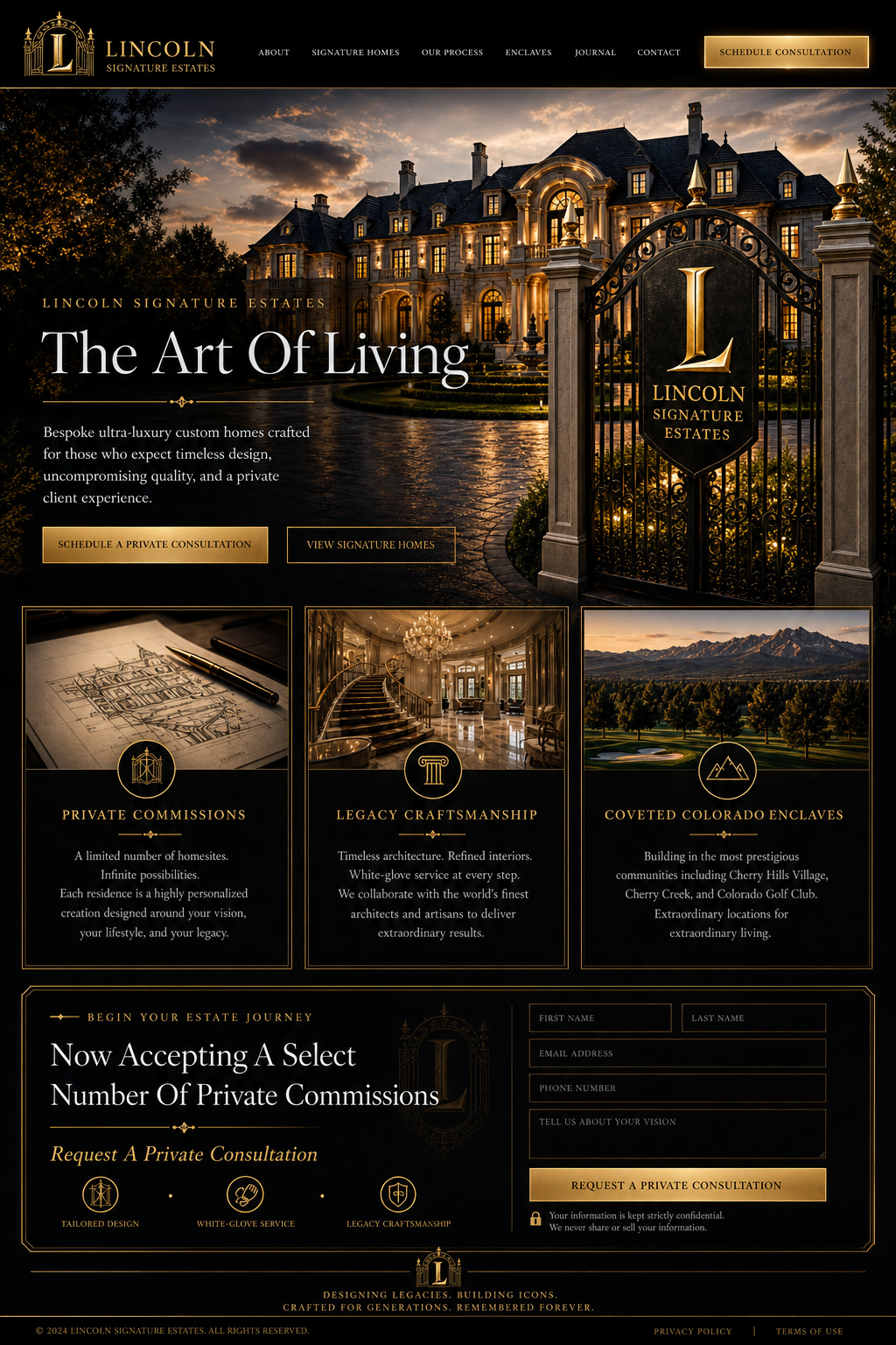 Ultra-luxury Colorado estate rendering